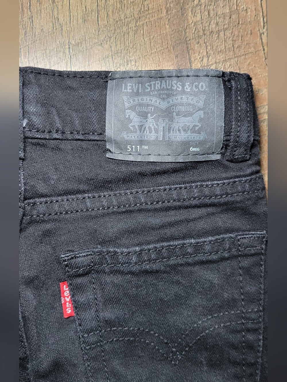 Boys 6 Regular Levi's 511™ Slim Jeans in Black